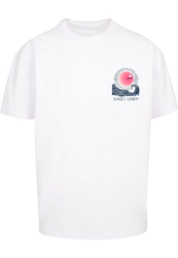 Sunset Charm Oversized T-shirt lightasphalt XS - white