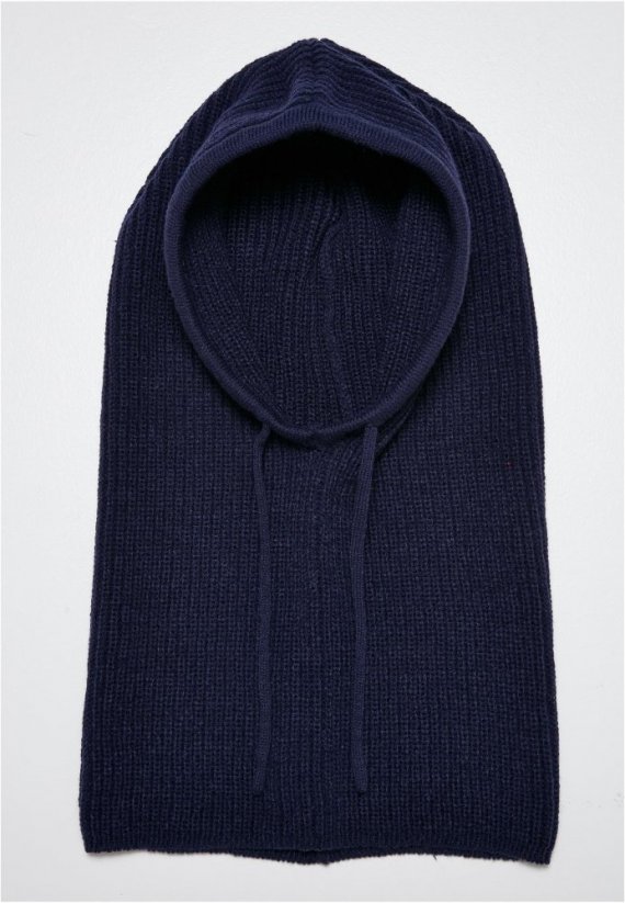 Knitted Wool Mix Balaclava - spaceblue