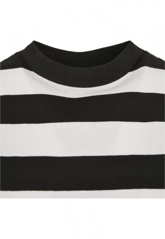 Čierno/biele dámske tričko Urban Classics Stripe Short