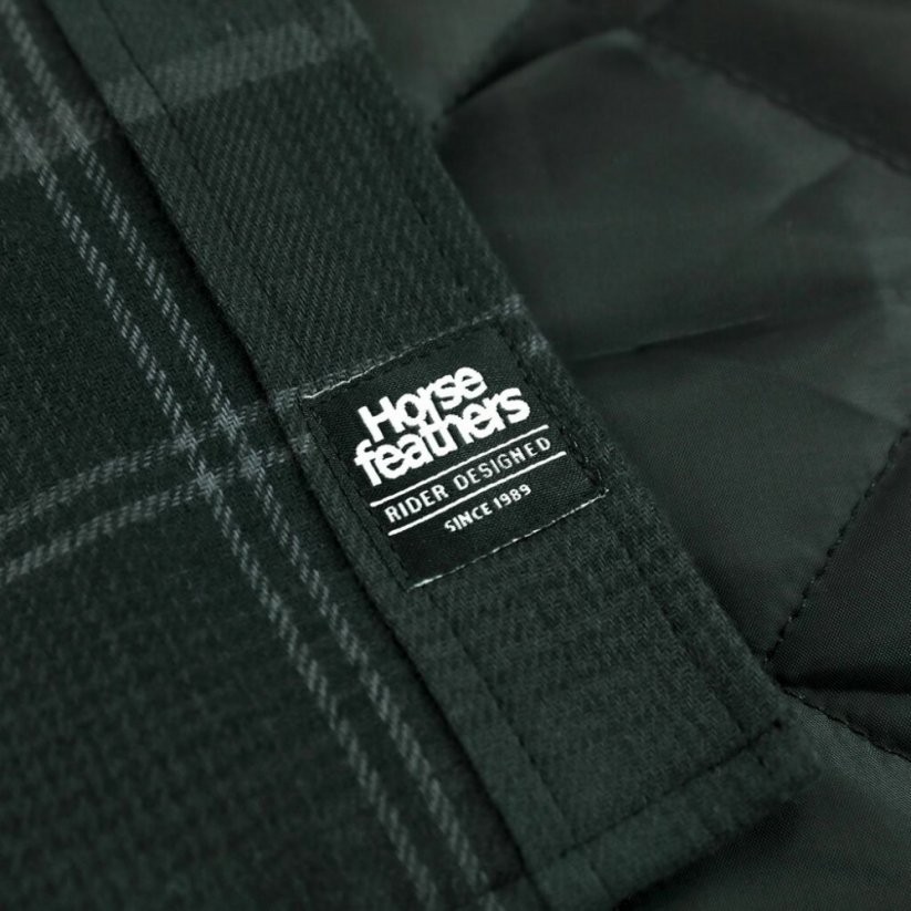 Čierna vodoodpudivá zateplená pánska košeľa Horsefeathers Dough