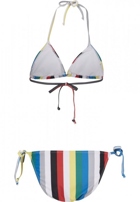 Plavky Urban Classics Ladies Stripe Bikini - multicolor