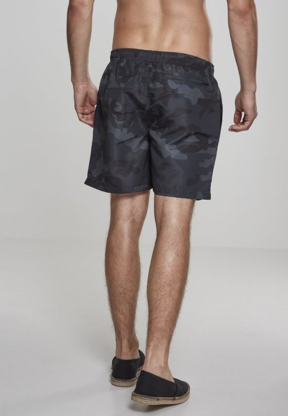 Kúpacie šortky Urban Classics Camo Swim Shorts - dark camouflage