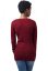 Ladies Long Wideneck Sweater - burgundy
