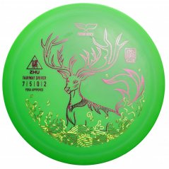 Frisbee Discgolf Zhu Fairway Driver zelené