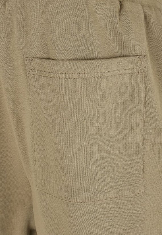 Low Crotch Sweatshorts - khaki
