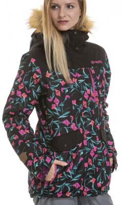 Bunda Meatfly Chelsea kala flowers, black