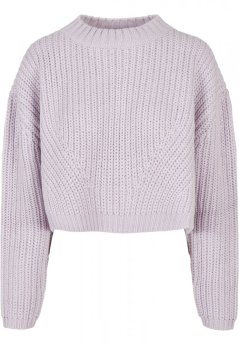 Ladies Wide Oversize Sweater - softlilac