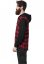 Hooded Checked Flanell Sweat Sleeve Shirt - blk/red/bl
