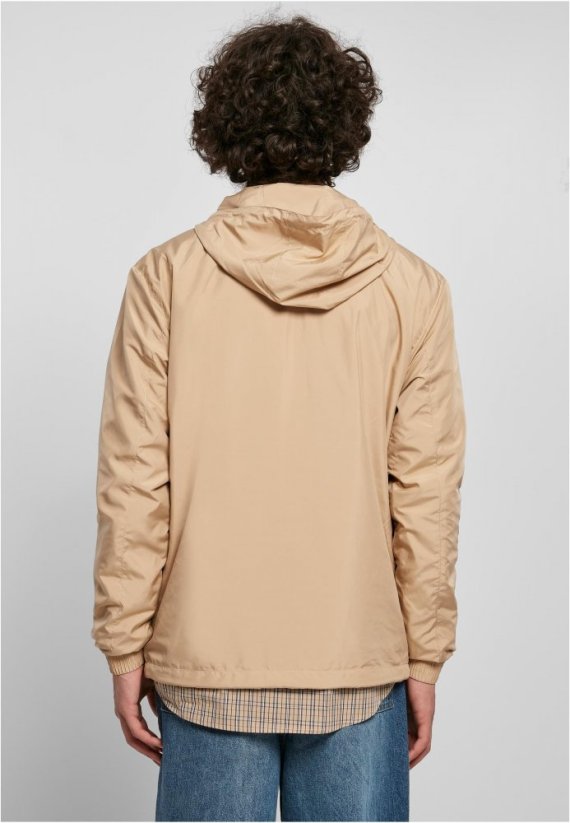 Světle hnědá pánská bunda Urban Classics Basic Pull Over Jacket