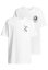 T-Shirt 2 Pack - kurzarm - Melting 8 Ball & Skater white+white 158/164