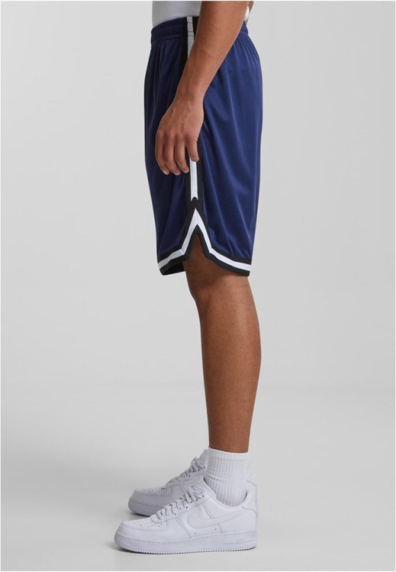Stripes Mesh Shorts blkredwht XL - darkblue/black/white