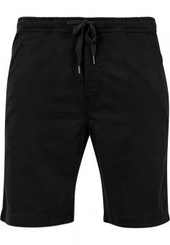Pánske kraťasy Urban Classics Stretch Twill Joggshorts - čierne