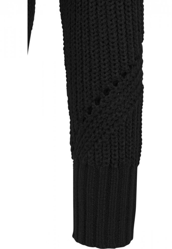 Svetr Urban Classics Ladies HiLo Turtleneck Sweater - black
