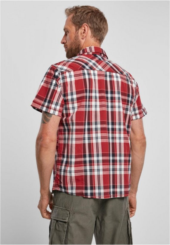 Koszula męska Brandit Roadstar Shirt - czerwony, czarny