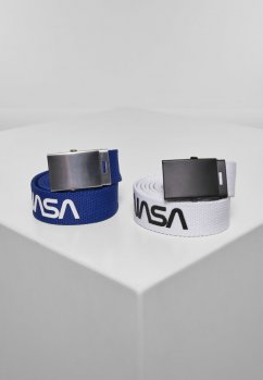 NASA Belt 2-Pack extra long - blue/wht