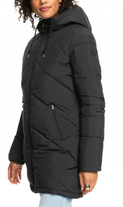 Damski płaszcz zimowy Roxy Better Weather - czarny