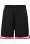Stripes Mesh Shorts - blkredwht