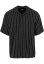 Striped Crinkle Resort Shirt offwhite/black 5XL - black/offwhite