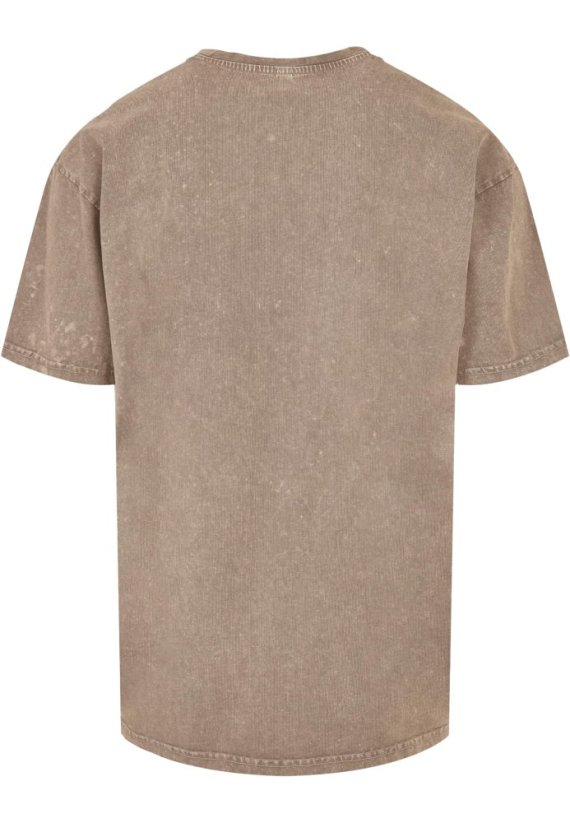 ACDC - Logo Acid Washed Oversize Tee - darkkhaki - Rozmiar: M