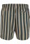 Striped Seersucker Swim Shorts black/offwhite XL - bottlegreen/unionbeige