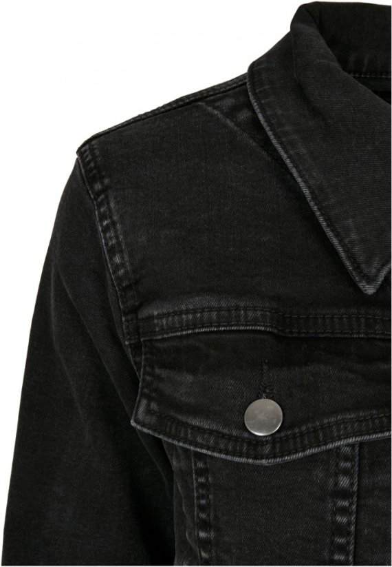 Dámská džínová bunda Urban Classics Ladies Organic Denim Jacket - černá