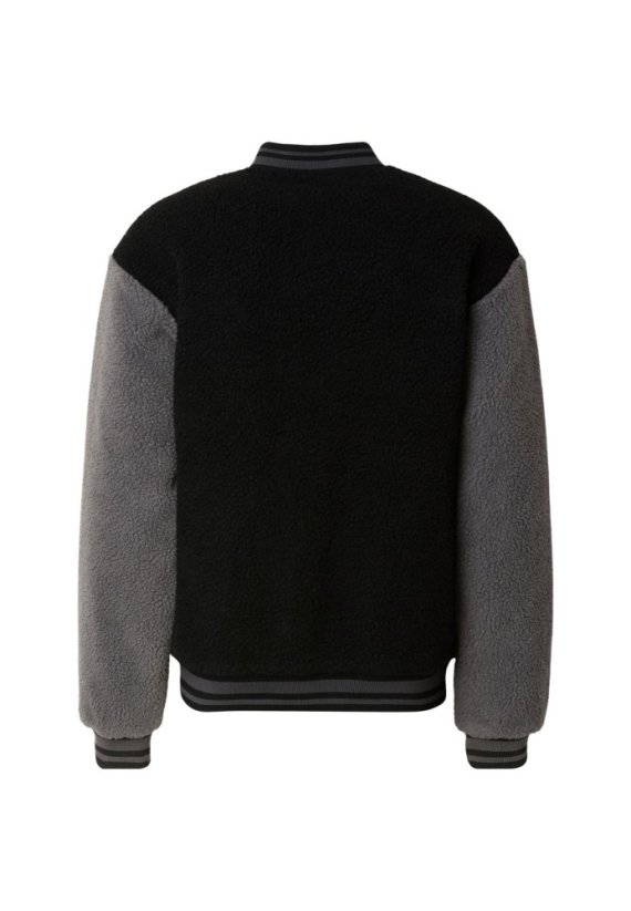 Teddy College Jacket darktaupe L - black