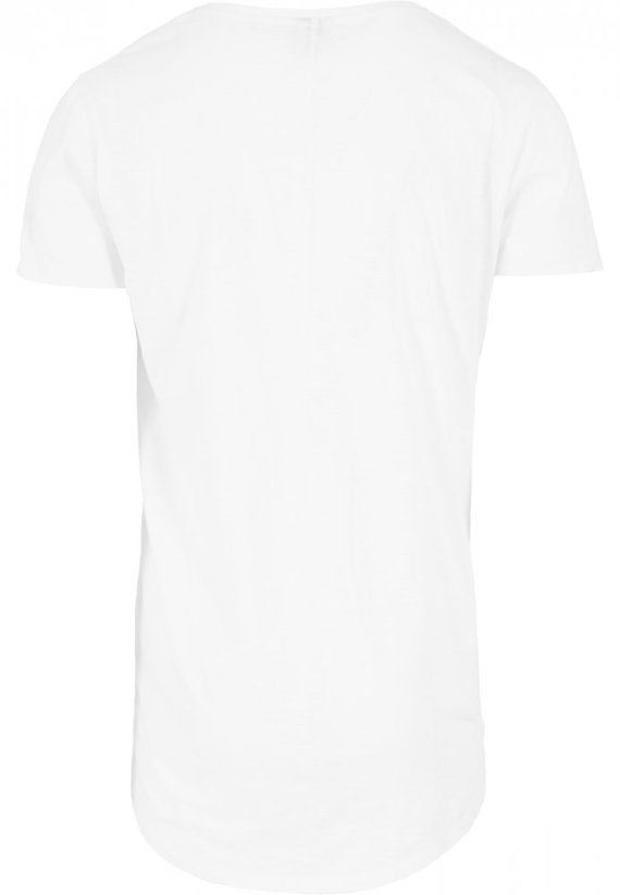T-shirt Urban ClassicsLong Back Shaped Slub Tee - white
