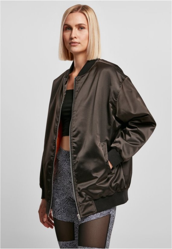 Dámská bomber bunda Urban Classics Oversized - černá