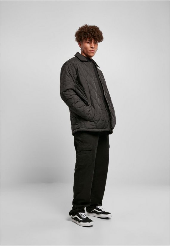 Quilted Coach Jacket - black
