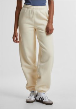 Ladies Fluffy Sweatpants  - whitesand