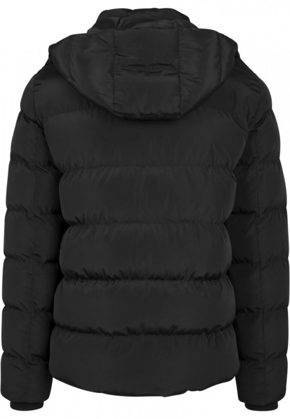 Pánska zimná bunda Urban Classics Hooded Puffer - čierna