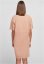 Dámské šaty Urban Classics Organic Oversized Slit Tee Dress amber