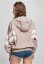 Kurtka Urban Classics Ladies Crinkle Batwing Jacket - duskrose/whitesand