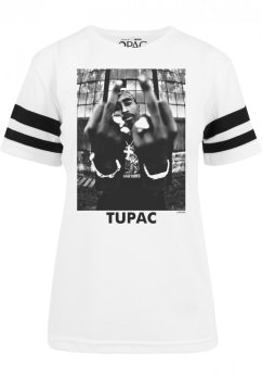 Bílé dámské tričko Ladies 2Pac Stripes Tee