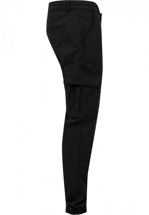 Kalhoty Urban Classics Washed Cargo Twill Jogging Pants - black
