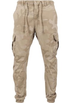 Camo Cargo Jogging Pants - sand camo