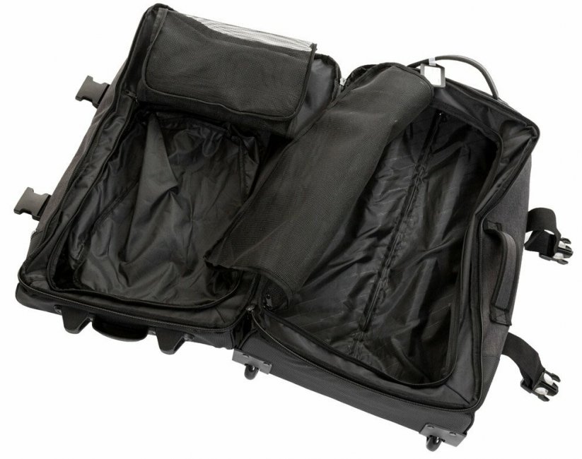 Kufr Meatfly Contin Trolley Bag charcoal heather/black 100l
