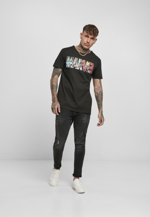Marvel Logo Character Tee - black