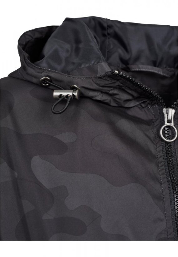 Ladies Camo Pull Over Jacket - darkcamo