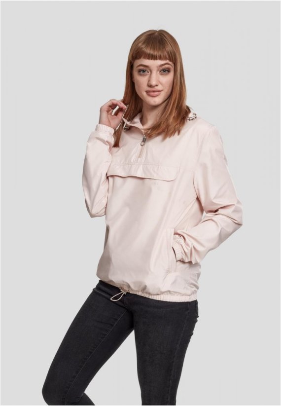 Dámská jarní/podzimní bunda Urban Classics Ladies Basic Pullover - světle růžová