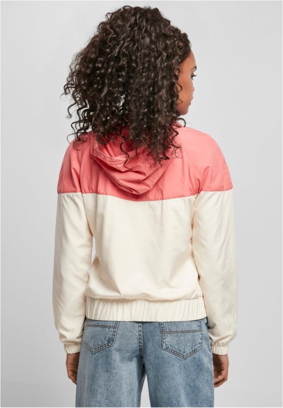 Růžovo béžová dámská jarní/podzimní bunda Urban Classics Ladies Arrow Windbreaker