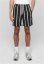 Summer Stripe Resort Shorts black/white XXL - black/white