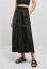 Sukně Urban Classics Ladies Satin Midi Skirt - black - Velikost: M