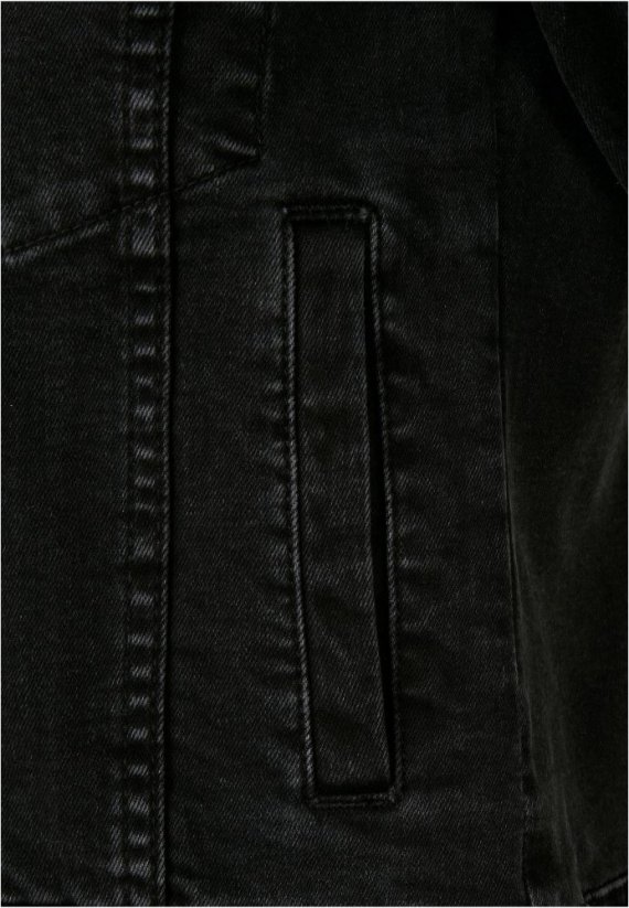 Dámska denim bunda Organic - vypraná čierna