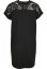 Šaty Urban Classics Ladies Lace Tee Dress - black