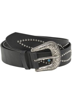 Synthetic Leather Western Rivet Belt black S/M