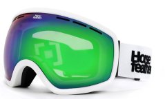 Brýle Horsefeathers Knox Googgles white/mirror green