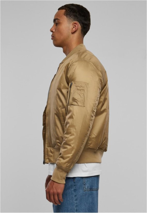 Basic Bomber Jacket - beige