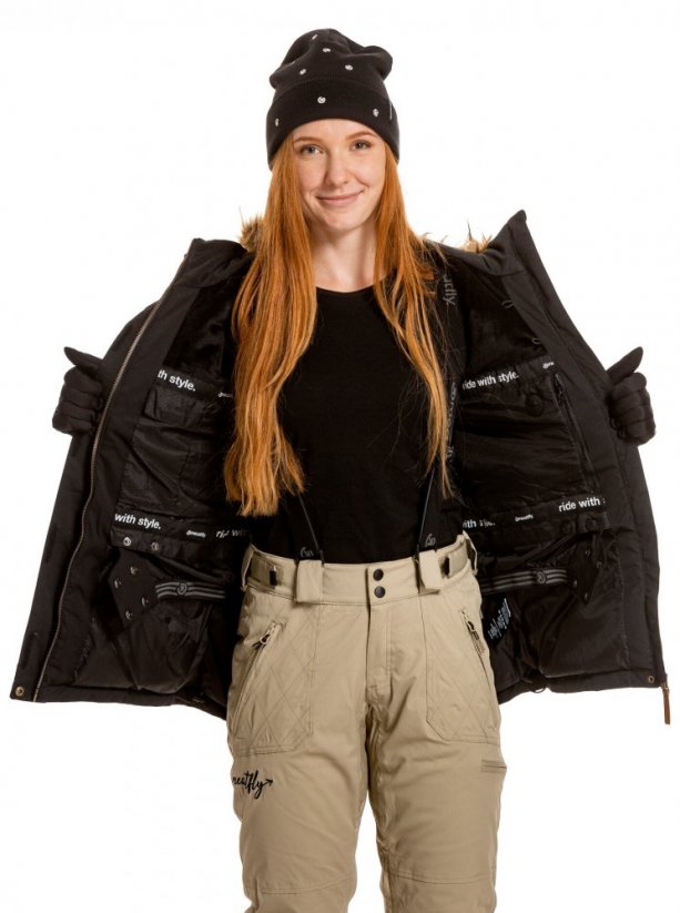 Zimní snowboardová dámská bunda Meatfly Athena Premium black