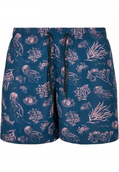 Pánské koupací šortky Urban Classics Pattern Swim Shorts - nautical aop